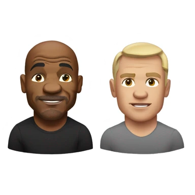 Mike tyson with jack paul sticker