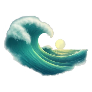Waves sticker