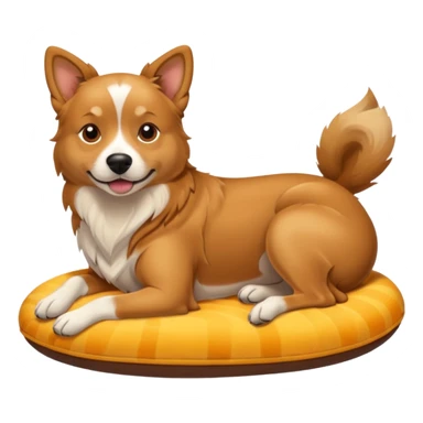 Perro tomando el sol sticker