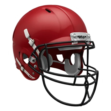 college football player helmets dark red  sticker