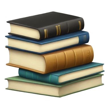 Stacked books sticker