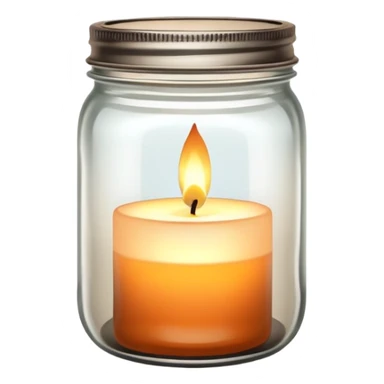 Mason jar candle  sticker