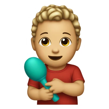 Baby with maracas  sticker