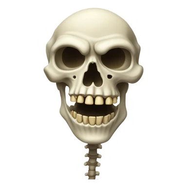 Skeleton boom head sticker