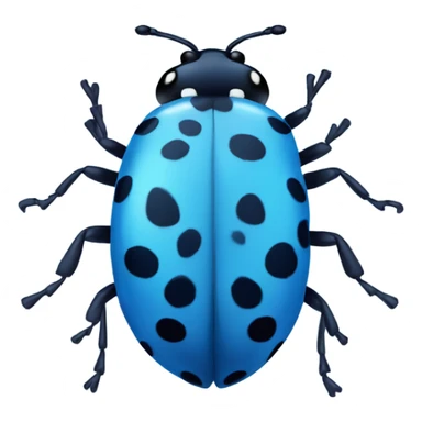 Blue ladybug  sticker