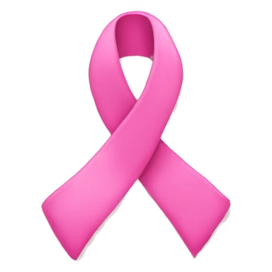 Pink cancer awareness ribbon sticker