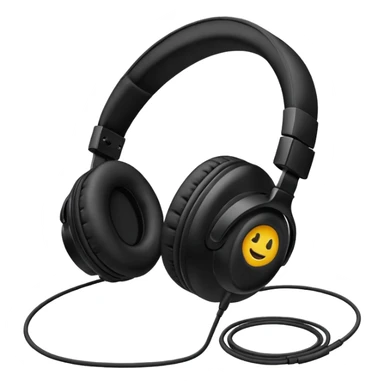 Headphones with microphone sticker