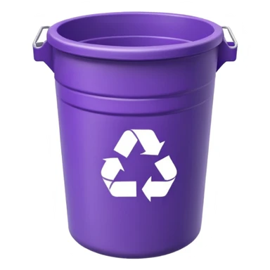 purple recycle bin

 sticker