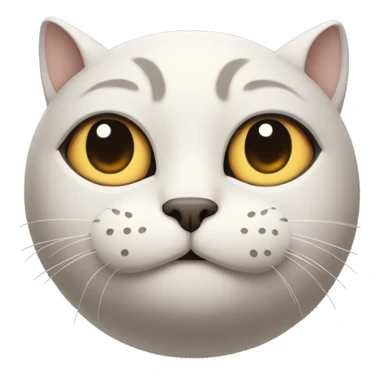 Cat with crescent moon on head  sticker