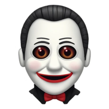 billy the puppet from saw, red tricycle, handsaw sticker