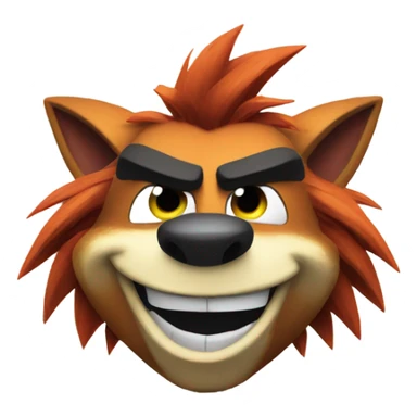 Crash bandicoot sticker