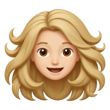 flicking hair emoji  sticker