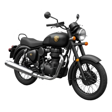 Black royal Enfield sticker