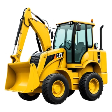 Backhoe Loader - Caterpillar 430F (Model Year: 2021) (Iconic colour: Yellow) sticker