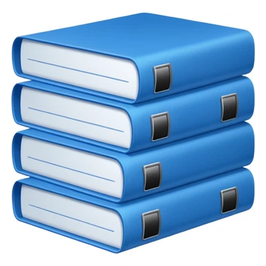 documents with blue cover sticker