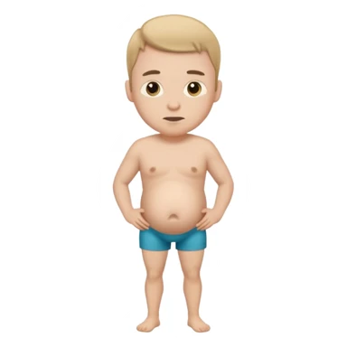 Un hombre hembarazado en calzonsillos sticker