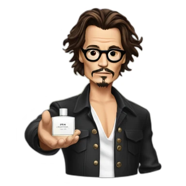Johnny depp hold fragrance sticker