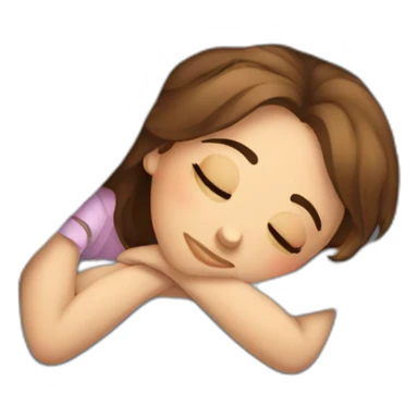 Sleepy girlfriend sticker