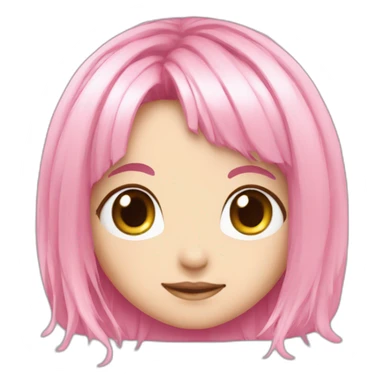 cute-bot-pink-hair-anime sticker