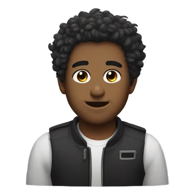 Sigma boi fluffy hair sticker