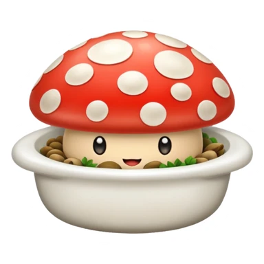 mushroom dish sticker