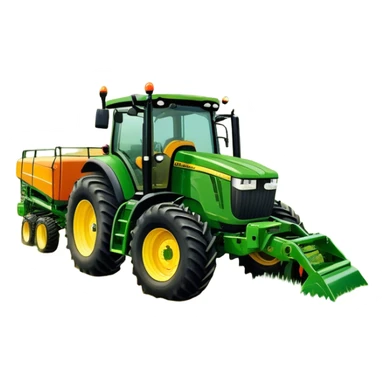 Howard EHD 180 (2019) – Cinematic-realistic John Deere 6155M tractor towing a Howard EHD 180 slasher, its green and yellow frame cutting through thick overgrown paddocks. The bright orange slasher spins rapidly, clearing a wide path of grass as birds scatter into the air sticker