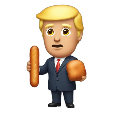 trump-holding-his-sausage sticker