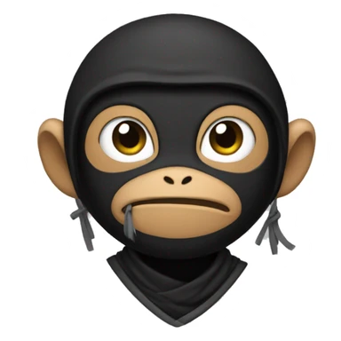monkey ninja sticker