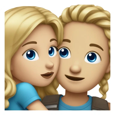 home alone boy blue eyes kissing girl sticker