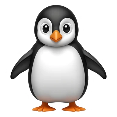 Pinguim assustado sticker