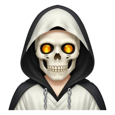 Grim reaper in white sticker