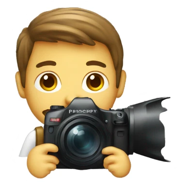 Photographer with camera sticker