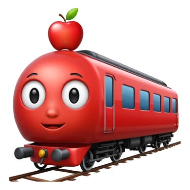 train Apple emoji sticker