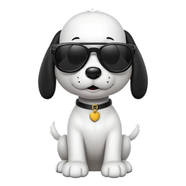 snoopy with sunglasses  sticker