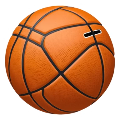 basketball ball object icon, glossy texture, clean seams, 3D cartoon, mobile game icon style, centered, soft shadow, clean background, no text, no watermark sticker