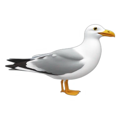someone stealing a seagull sticker