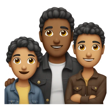 Three Hispanic best friends  sticker