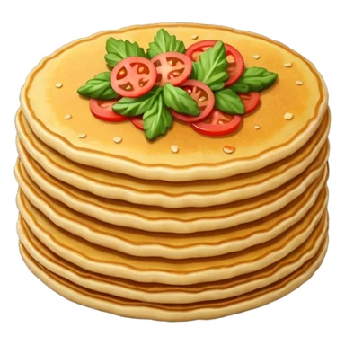 one fried crispy pancake made from chopped veggies in batter sticker