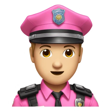 Pink panda cop sticker