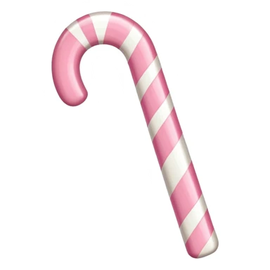Pastel pink candy cane  sticker