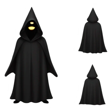 illuminati shadow figure in black cloak sticker