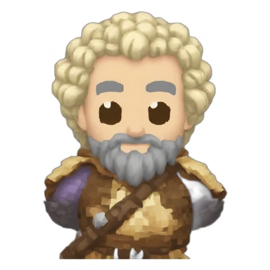 bard pixel art sticker