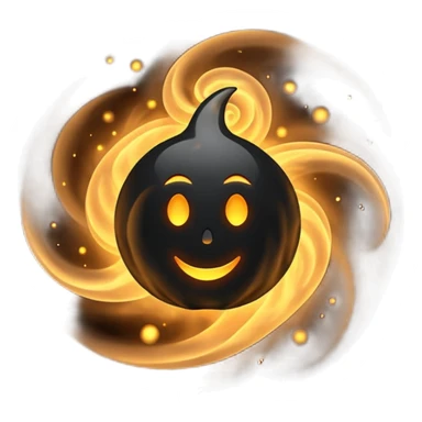 black magic particles sticker