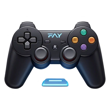 Clash of Clans aesthetic: Cinematic Playful PlayStation 3 Console Portrait Emoji, rendered in a 3D vector-style similar to standard emojis with minimal shading and bold, simplified shapes. A compact, distinct form with signature details, softly glowing with a cutting-edge console technology charm. Simplified yet unmistakably iconic, highly detailed and consistent, glowing with a soft radiance and high shine. Stylized with a touch of technological advancement and a soft glowing outline, capturing the essence of a beloved gaming relic with a friendly, playful manner! sticker