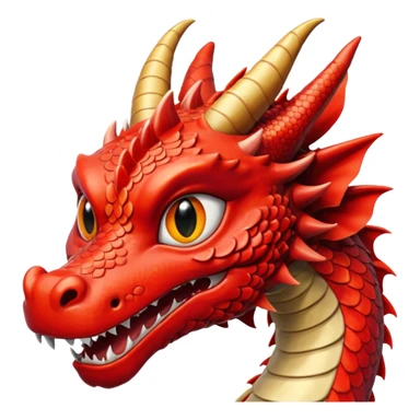 Dragon Japonais Rouge et noir floqué UMAMI sticker