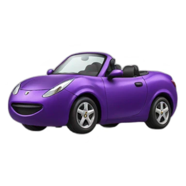 Eggplant high fiving a car sticker