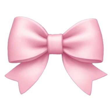 Light pink bow sticker