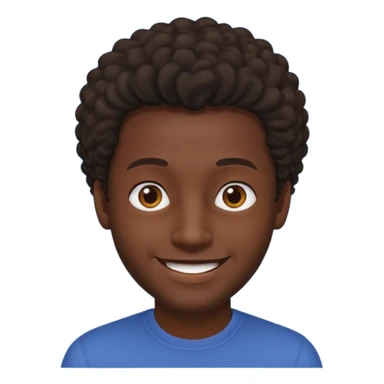 man with coily chairs only face sticker