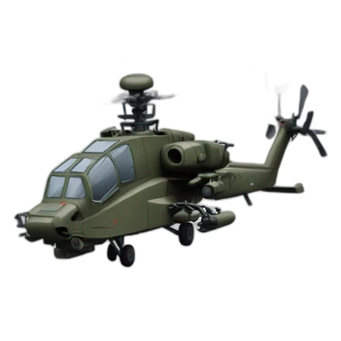Apache helicopter sticker