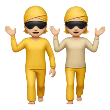 the blind leaving the blind no skin tones just plain emojis sticker